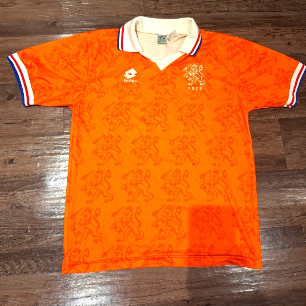 Holland / Netherlands Vintage Soccer Lotto Jersey